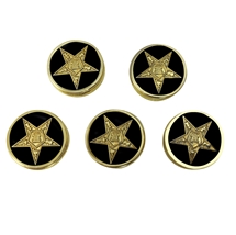 Eastern Star Button Covers - Set of 5